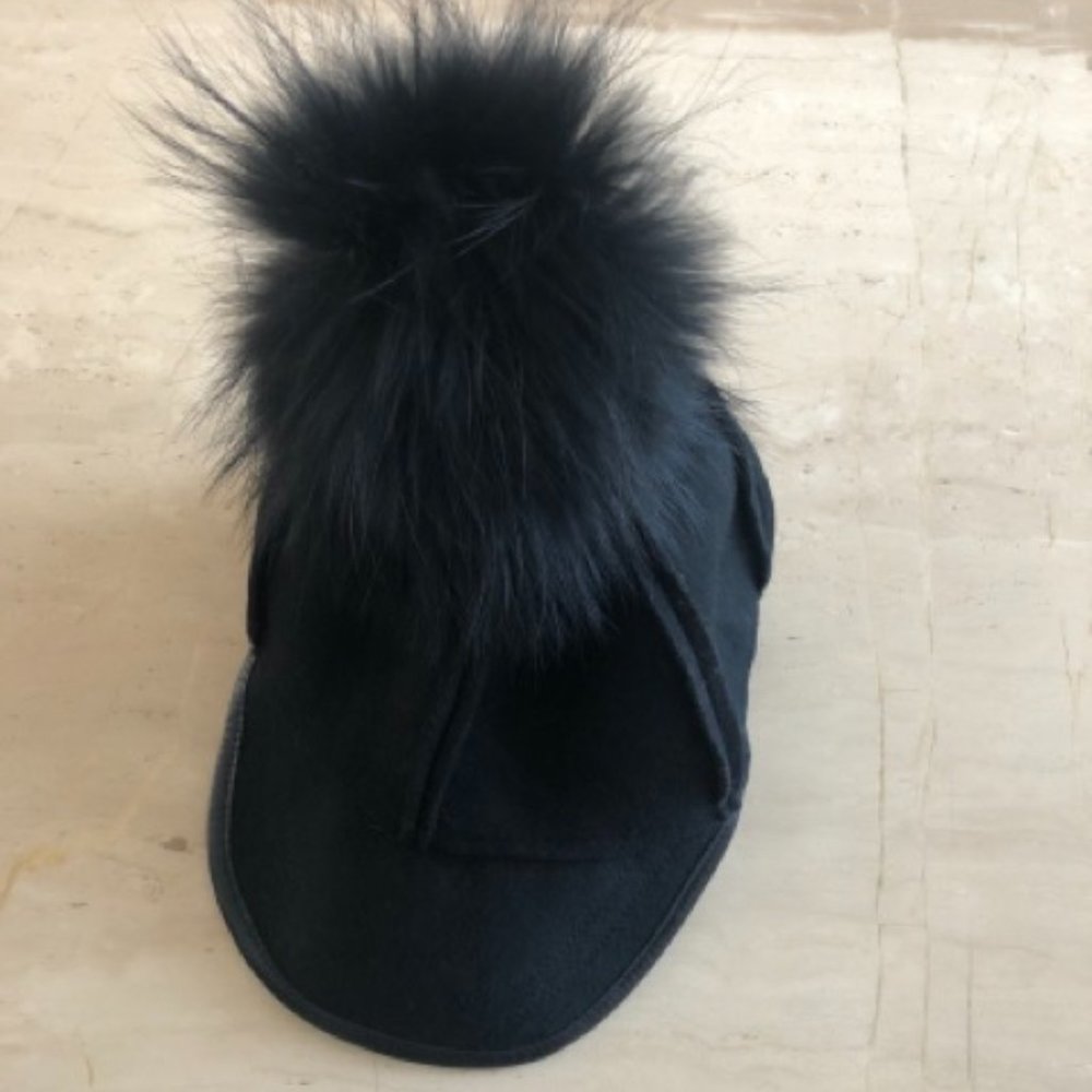 RUDSAK Wool Basbeall/Lieutenant Cap with Pompom - Picture 3 of 4